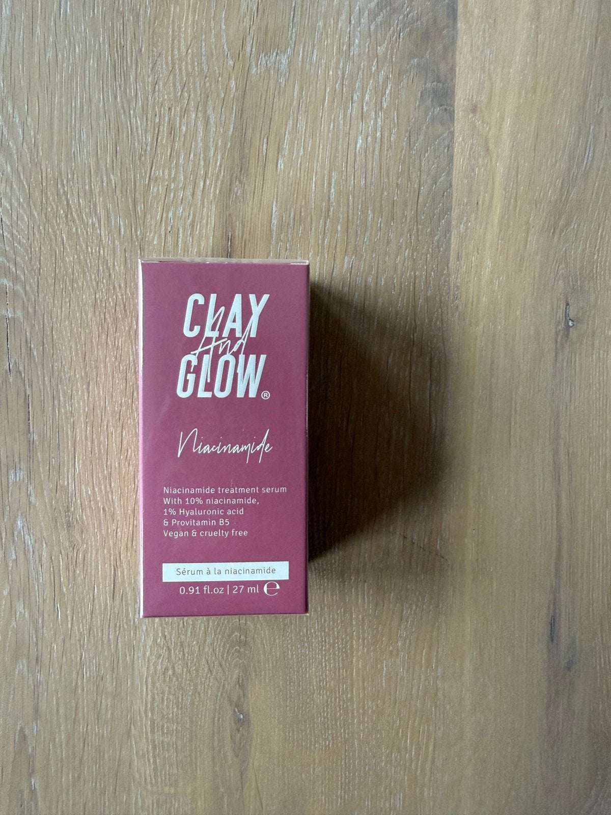 Clay And Glow Niacinamide Serum - Nieuw, Verzenden, Nieuw, Gehele gezicht, Verzorging