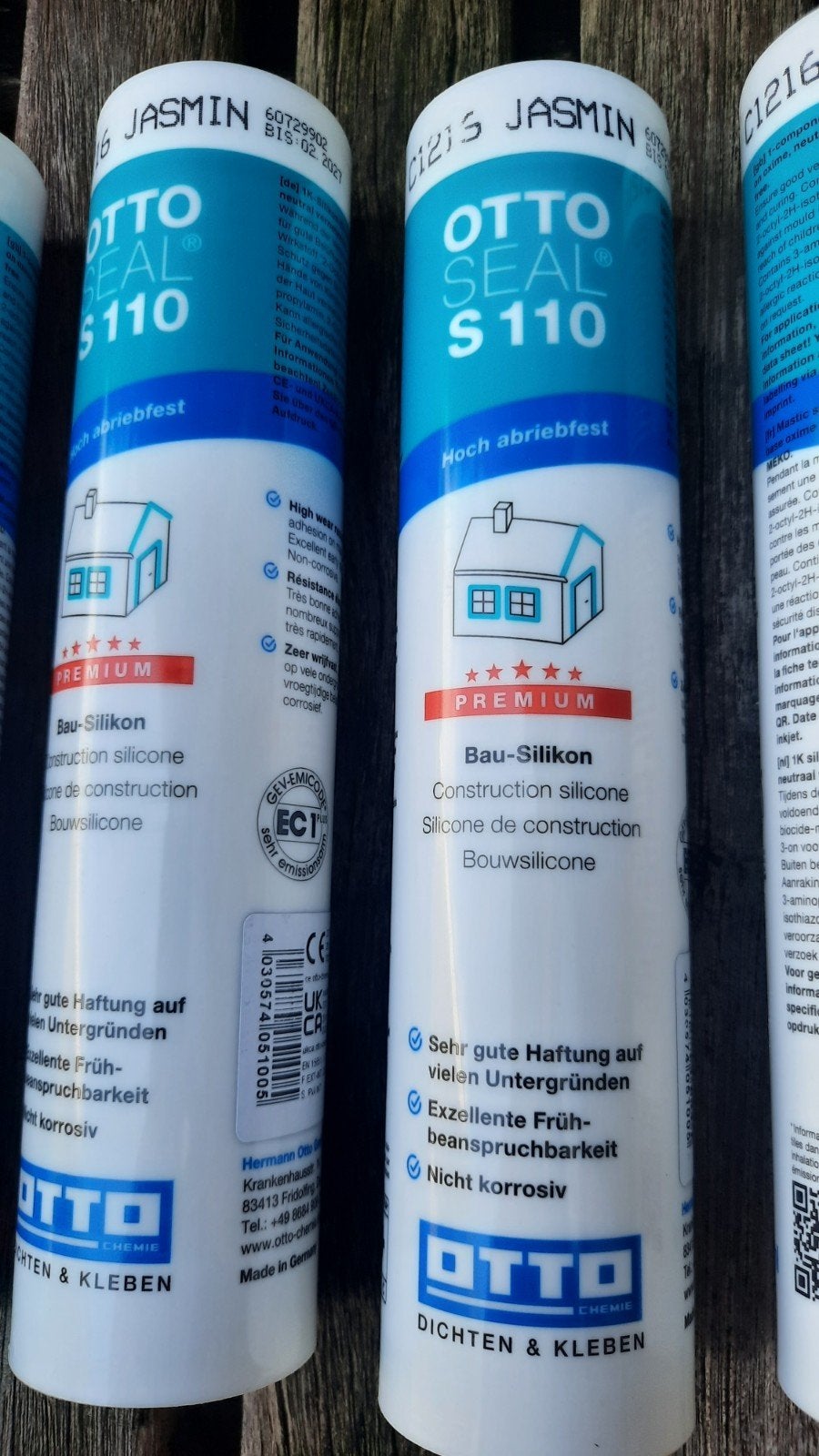 5x OTTOSEAL S 110 Bouwsilicone Jasmin (310ml), Ophalen of Verzenden, Nieuw