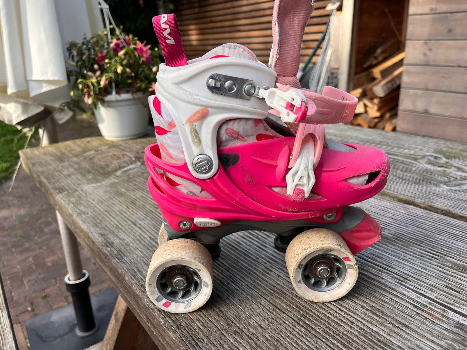 Rolschaatsen maat 29-32, Kinderen, Ophalen of Verzenden, Verstelbaar, Gebruikt