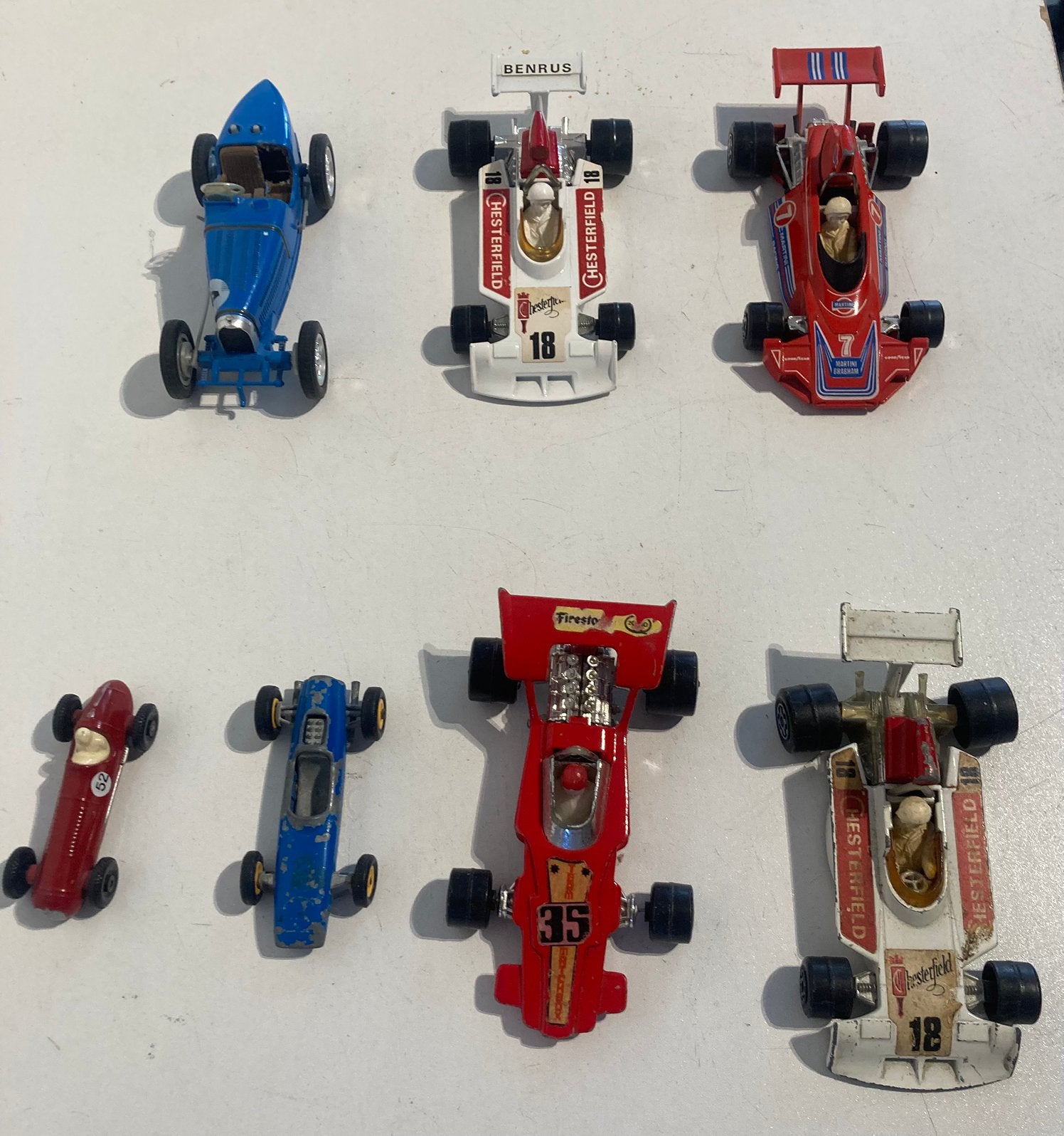 7 x matchbox Formule 1, Ophalen of Verzenden, Gebruikt, Formule 1
