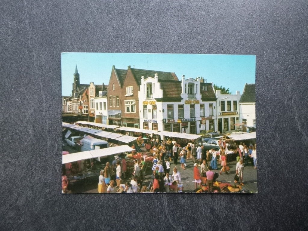 Purmerend, markt Cancan dancing 1976, Verzenden, 1960 tot 1980, Gelopen, Noord-Holland