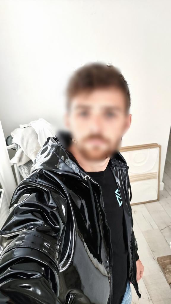 Twinkx jas pvc, Kleding | Heren, Verzenden, Zo goed als nieuw, Maat 46 (S) of kleiner, Zwart
