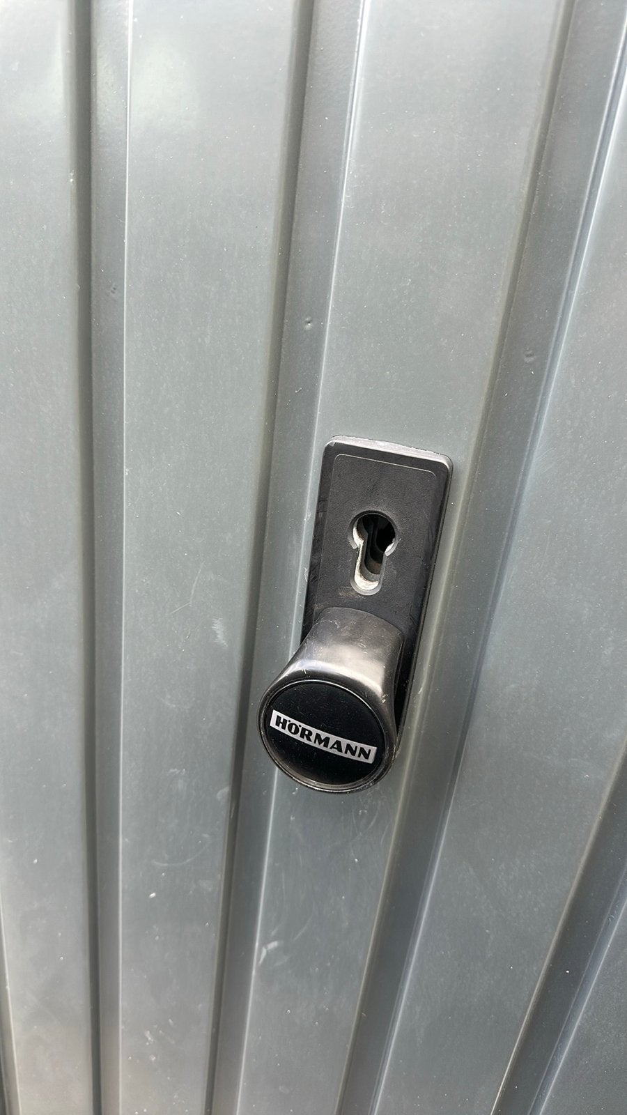 Hormann Garagedeur N80 2375x2375 RAL 7043, Ophalen, Gebruikt, Garagedeur, Metaal