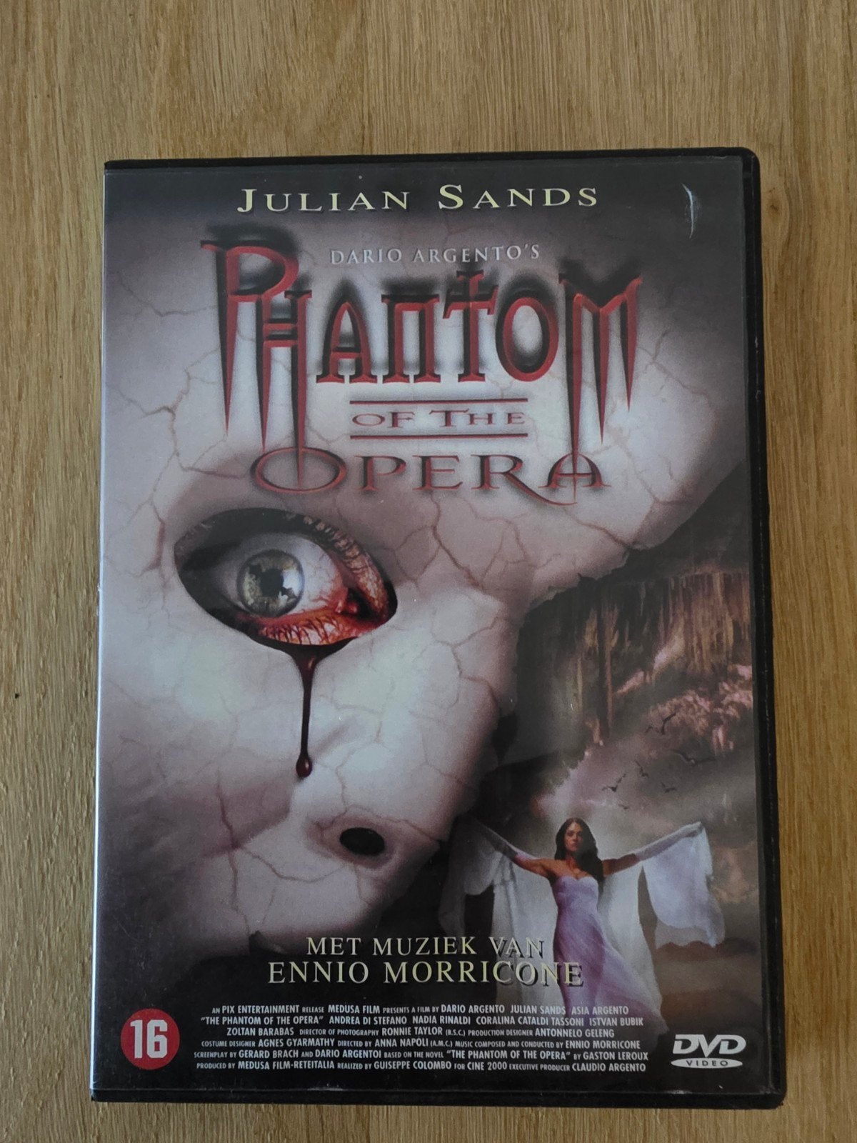 Dario Argento's Phantom of the Opera (DVD), Cd's en Dvd's, Vanaf 16 jaar, Bonusmateriaal, Nederlands, Ophalen of Verzenden