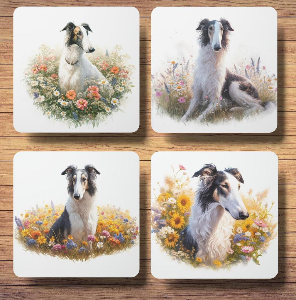 Barsoi Lente onderzetters met houder, Ophalen of Verzenden, Nieuw, Glas of Kopje