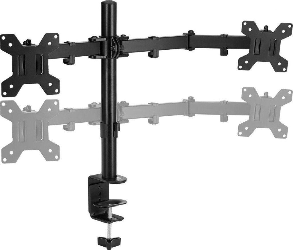 Dubbele Monitor Arm - 13 t/m 27 inch, Ophalen, Zo goed als nieuw, Overige typen, Onbekend