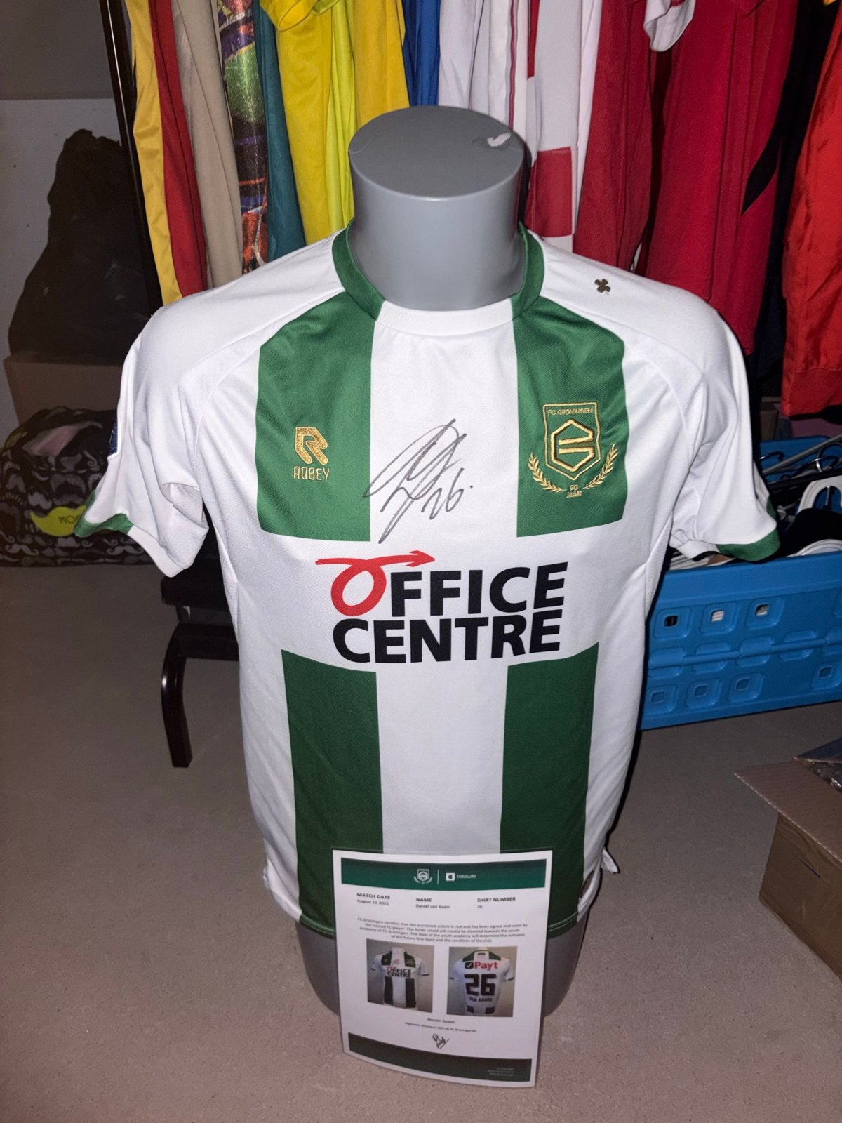 Matchworn voetbalshirt van Kaam met COA, Ophalen of Verzenden, Gebruikt, Shirt