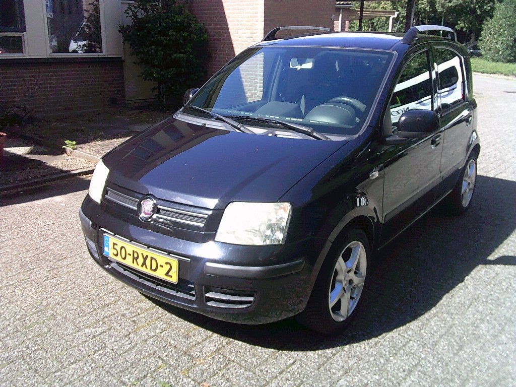 Fiat Panda 1.2 2011 Zwart Nieuwe APK 18-9-2027 !!!!!, 1242 cc, Zwart, Origineel Nederlands, Bedrijf
