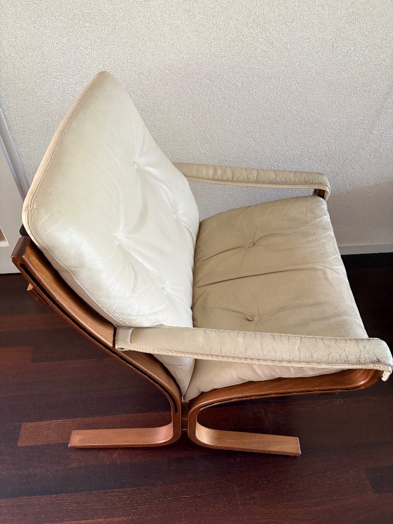 Vintage fauteuil Ingmar Relling, Ophalen, Gebruikt, Vintage, 75 tot 100 cm