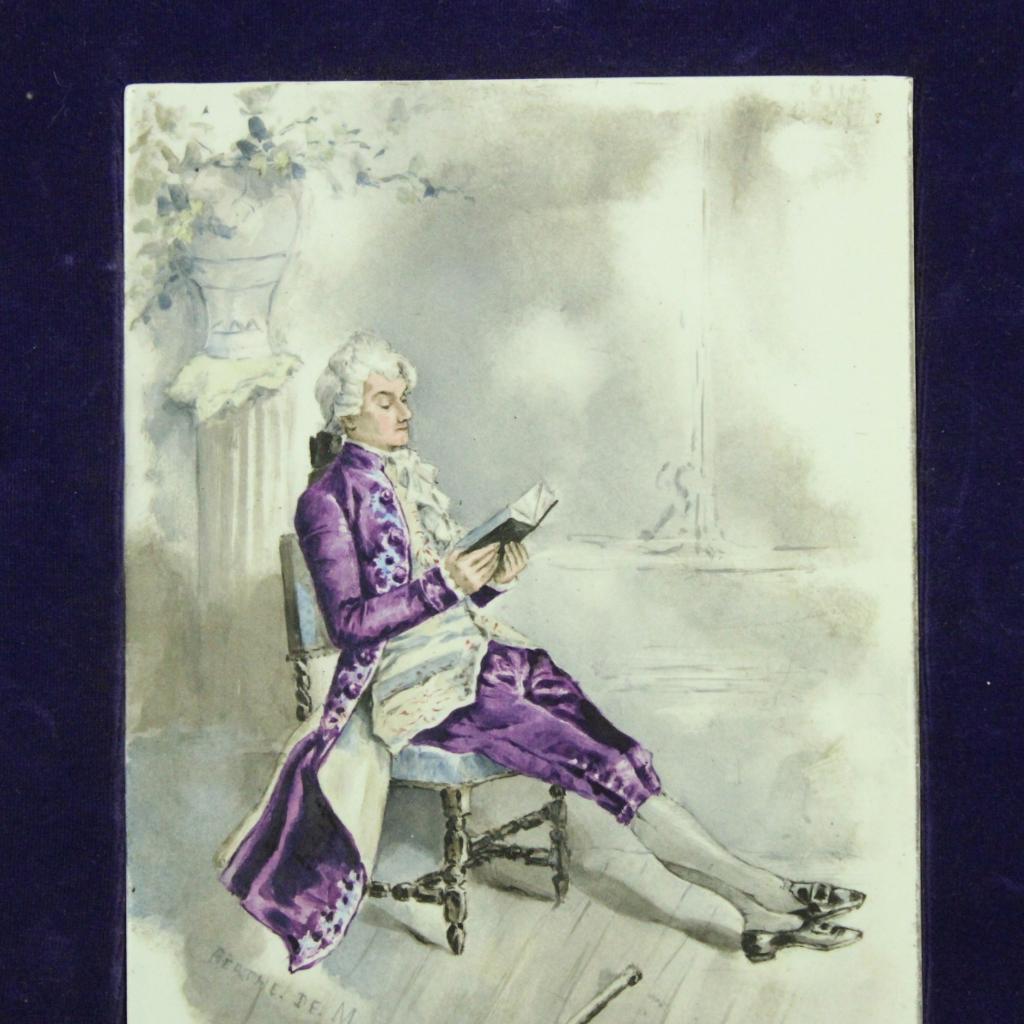Ingelijste prent – 18e-eeuwse heer – ca. 1900–1950, Ophalen of Verzenden