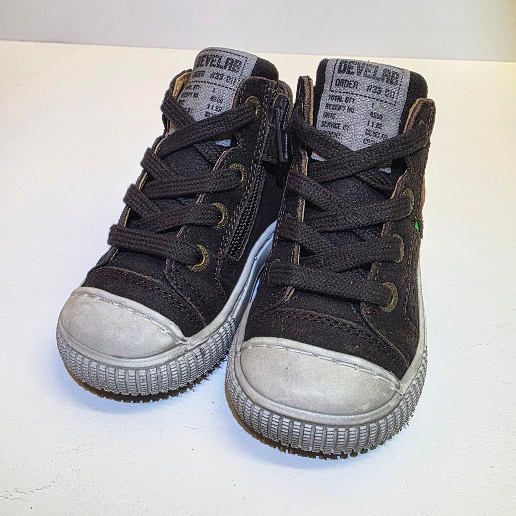 Stoere Develab Boys Veterboots (Antraciet Suède) – Maat 20, Schoentjes, Develab, Nieuw, Ophalen of Verzenden