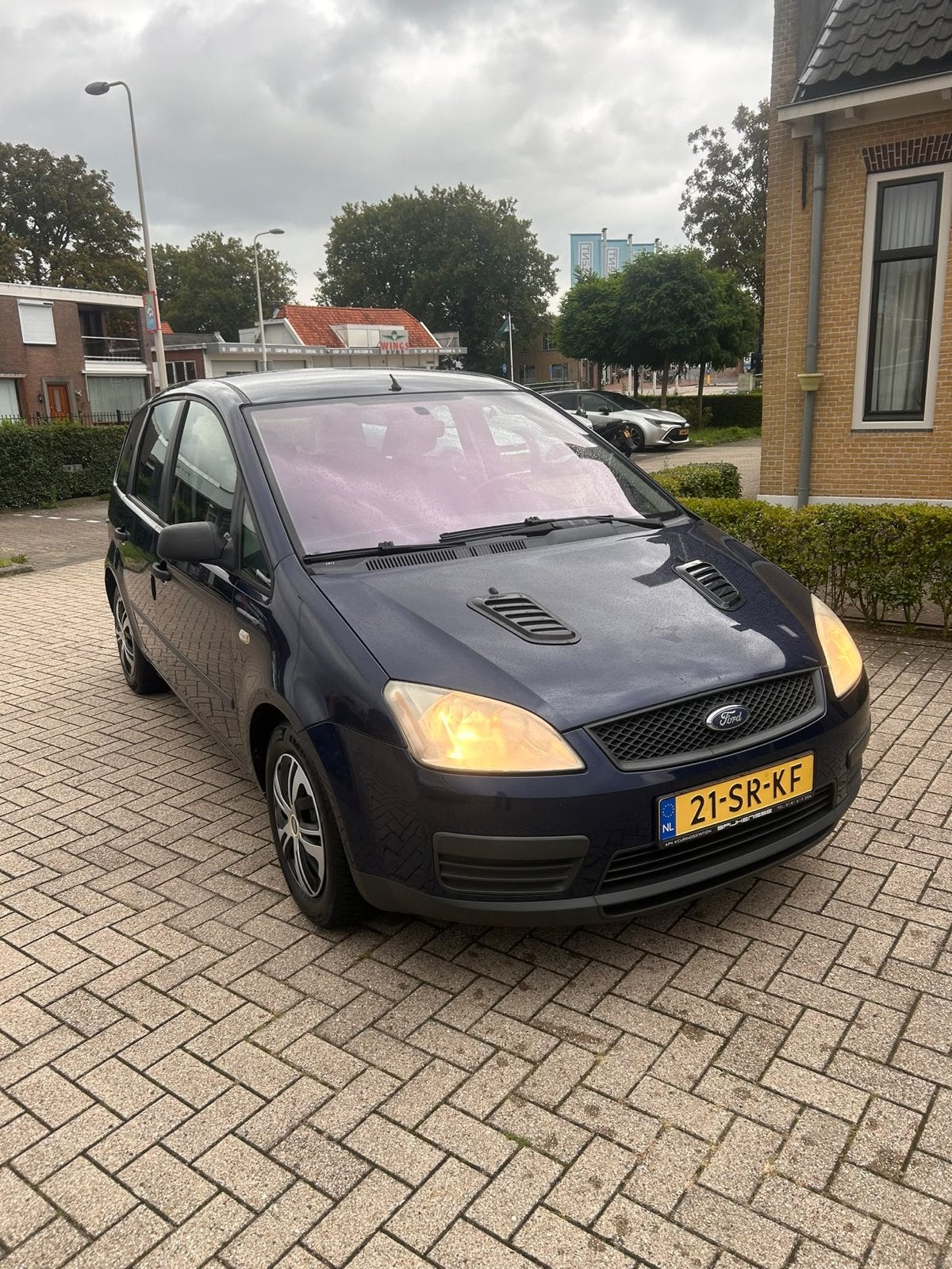 Ford C-Max 1.6 74KW 2006 Blauw, Auto's, Voorwielaandrijving, 1596 cc, 4 cilinders, Blauw