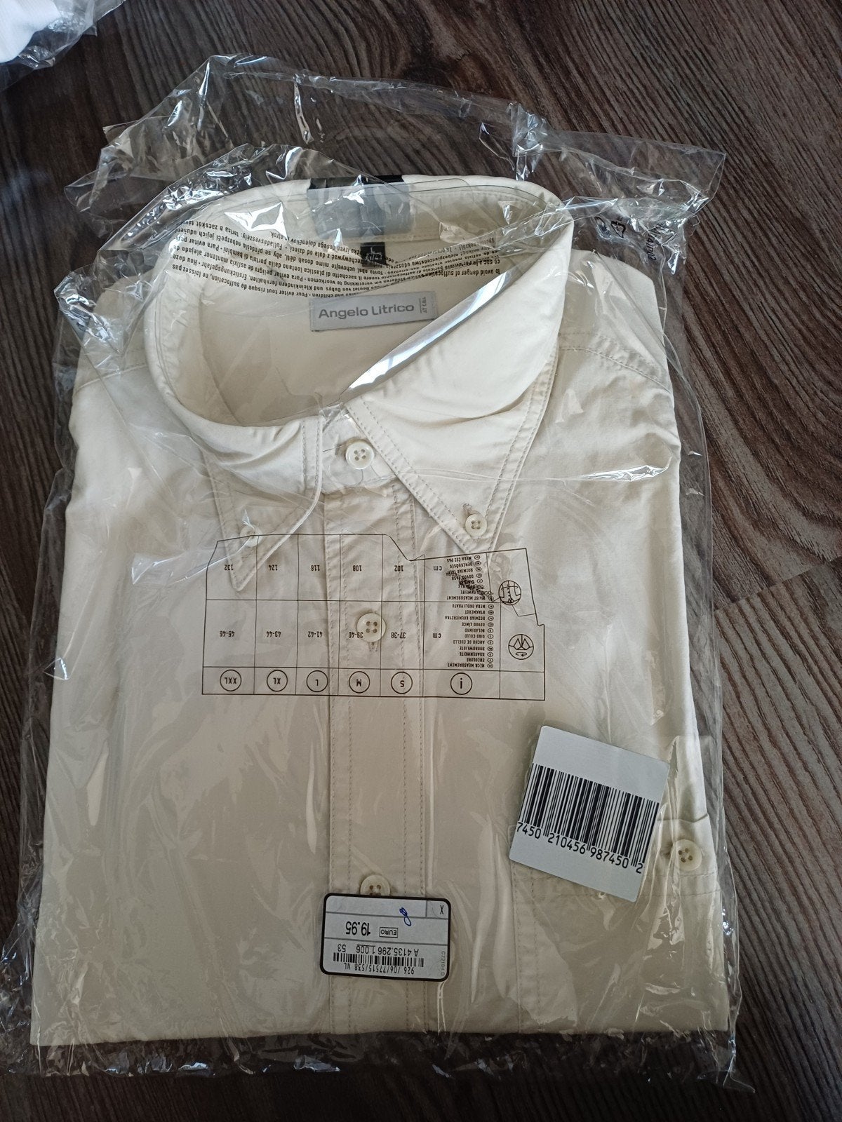 Cremige overhemd merk Angelo Litrico. Maat L nieuw, Kleding | Heren, Grote Maten, Ophalen of Verzenden, Nieuw, Blauw, Overhemd