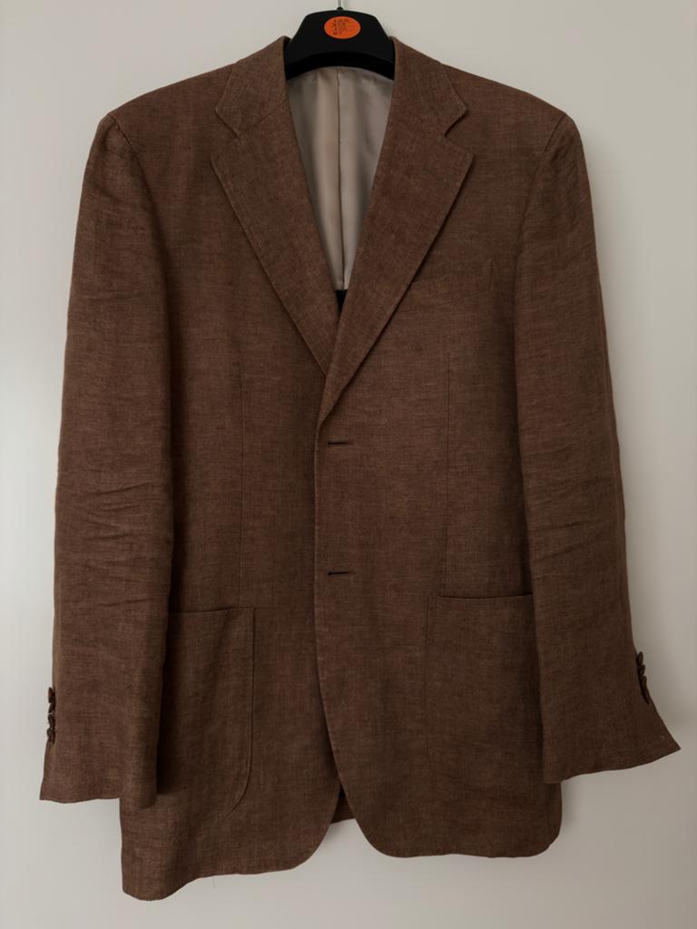 Suitsupply Linnen colbert Visgraat Maat 48 ZGAN, Kleding | Heren, Kostuums en Colberts, Ophalen of Verzenden, Zo goed als nieuw