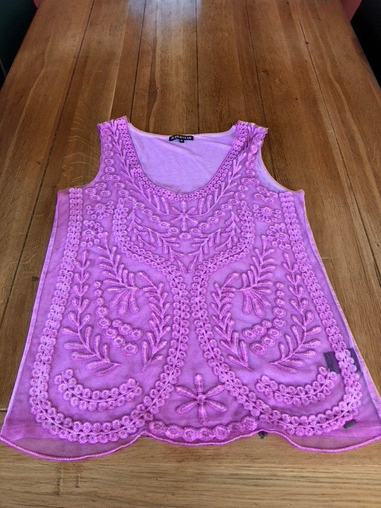 Roze Superstar top, maat M, Maat 38/40 (M), Verzenden, Zo goed als nieuw, Roze