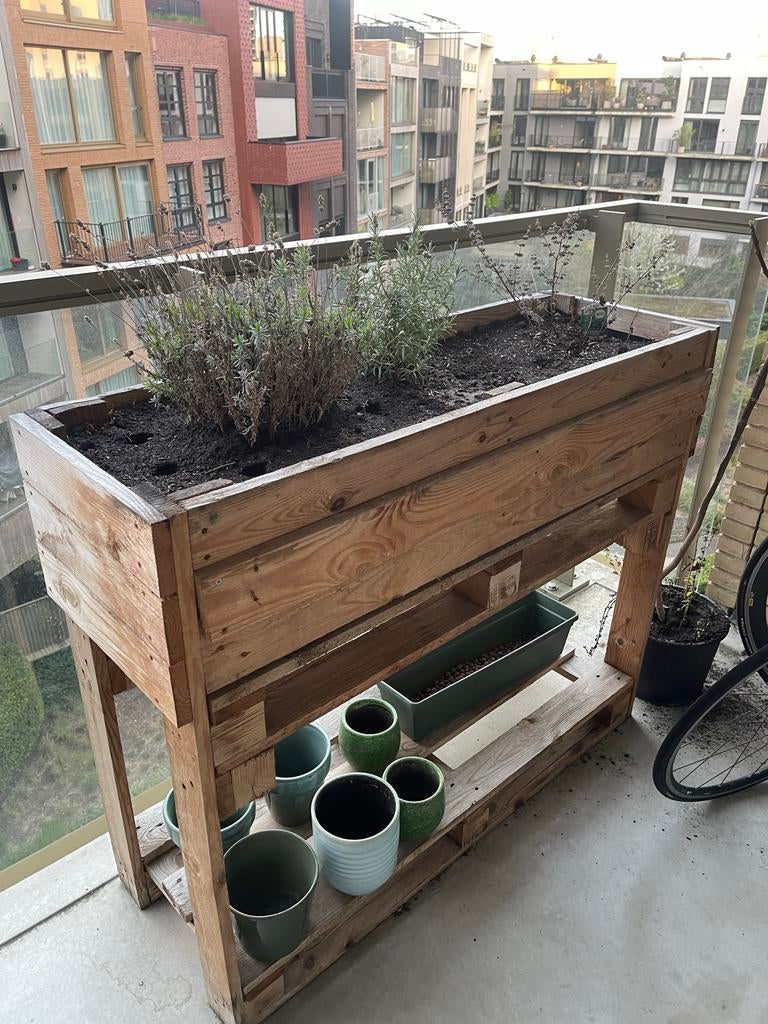 Plantenbak / mini moestuin balkon, Ophalen, Gebruikt, 100 cm of meer, Balkon
