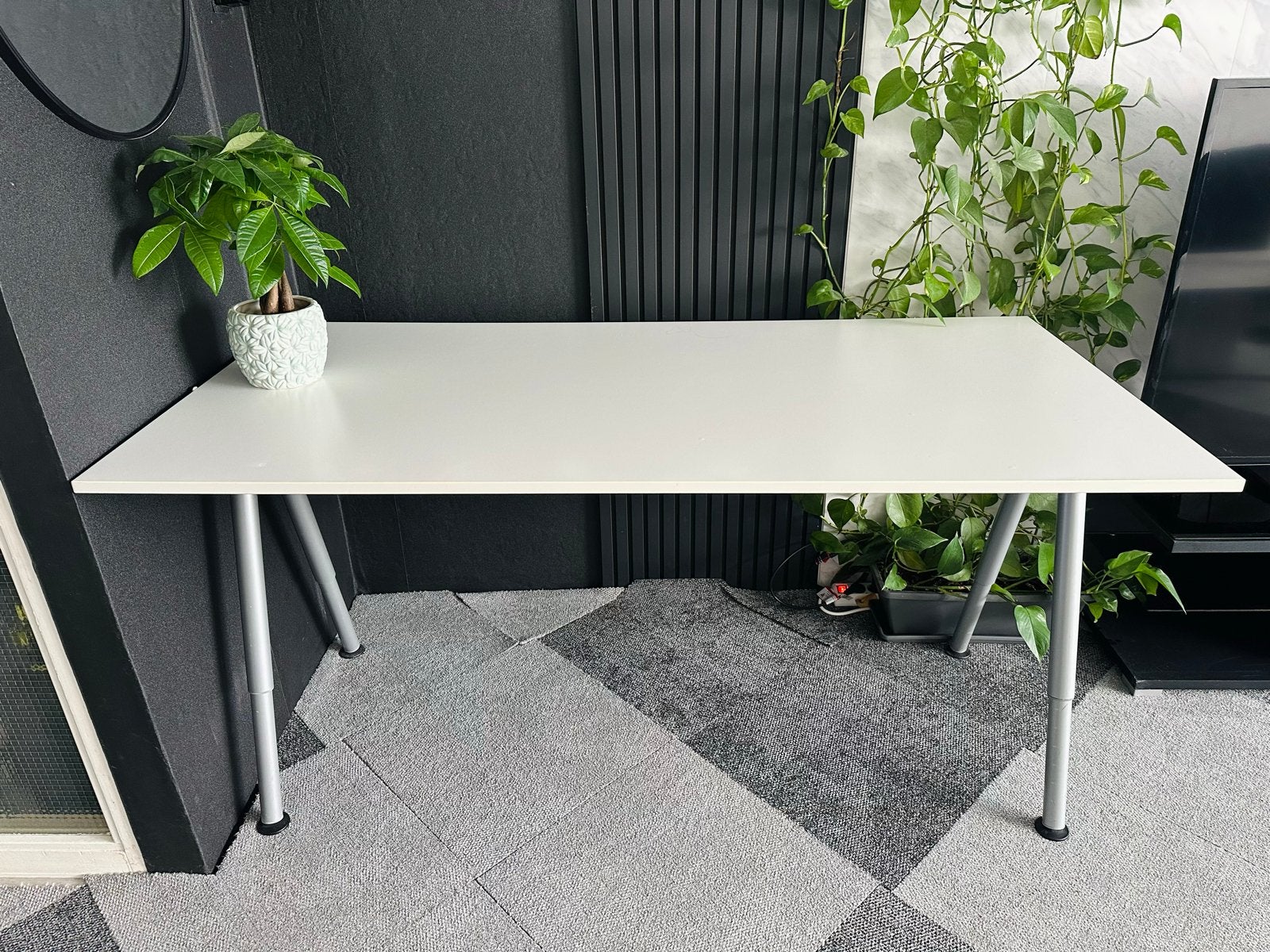 IKEA Galant verstelbare tafel 160x80 cm, Ophalen, Gebruikt, 50 tot 100 cm, Rechthoekig