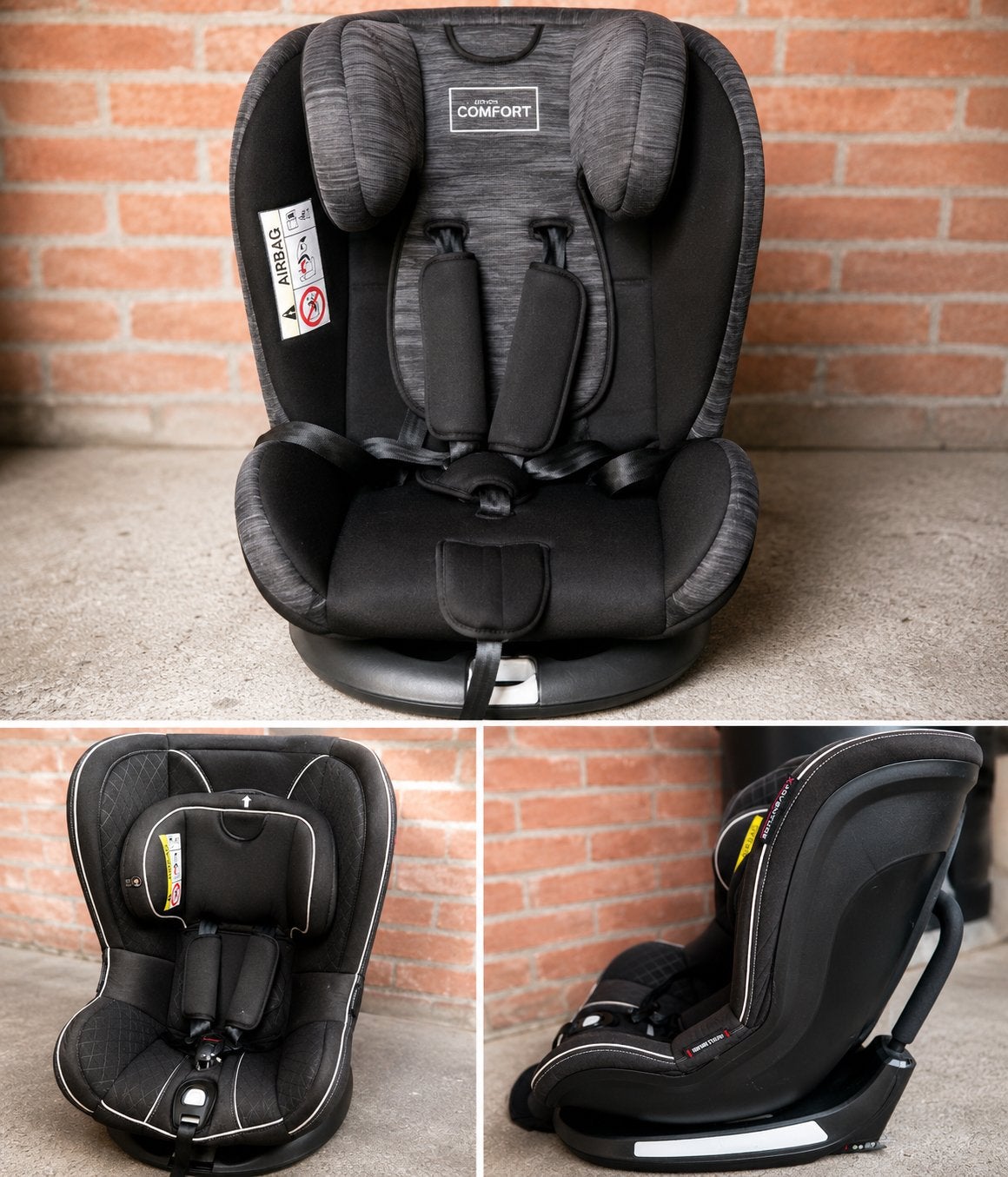 Comfort autostoel - Zwart/Grijs 2x, Kinderen en Baby's, Autostoeltjes, Verstelbare rugleuning, 9 t/m 36 kg, Ophalen, Overige merken