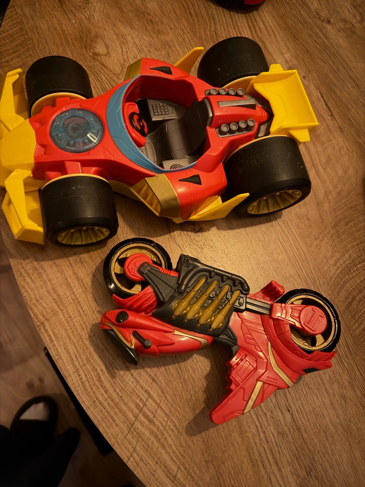 Spiderman auto en motor speelgoedset, Ophalen of Verzenden, Gebruikt