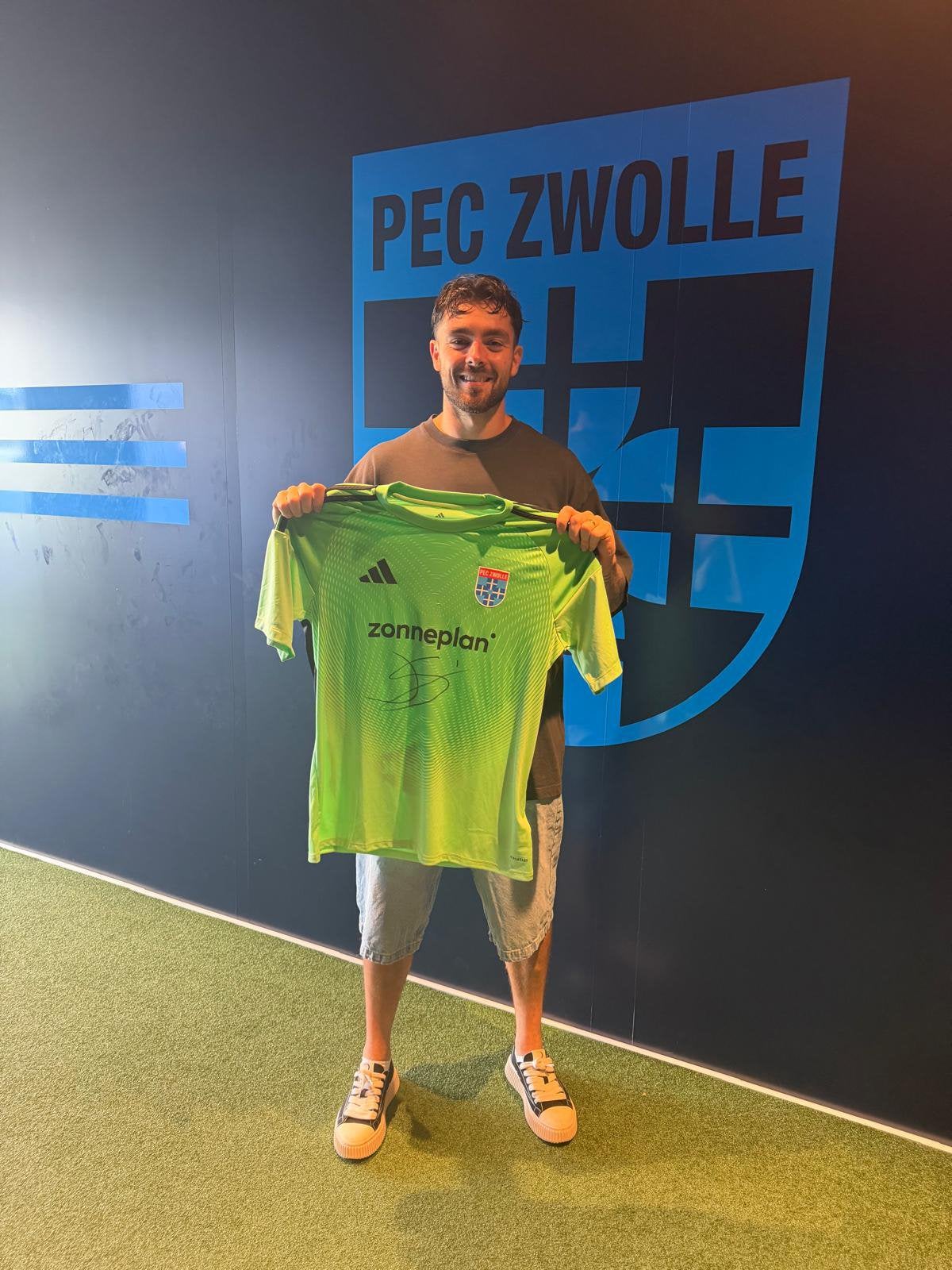Jasper Schendelaar - keepershirt PEC Zwolle 2026 - 2027, Ophalen of Verzenden, Zo goed als nieuw, Shirt