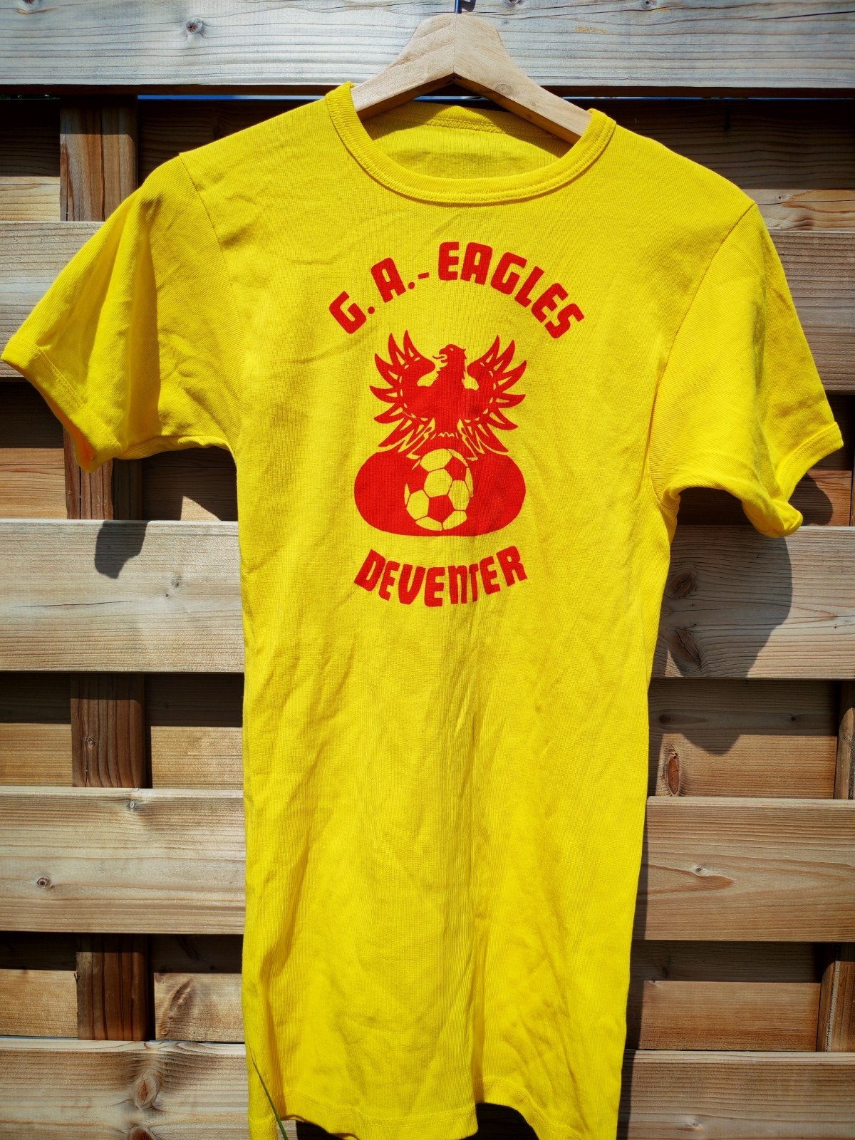 1970-80s Go Ahead Eagles slank retro shirt, Ophalen of Verzenden, Nieuw, Shirt