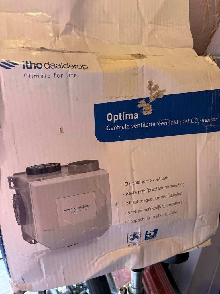 Itho Optima 2 Ventilatiepakket Nieuw (doos beschadigd), Doe-het-zelf en Verbouw, Ventilatie en Afzuiging, Ophalen of Verzenden