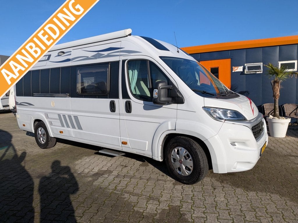 Keurige buscamper. Fiat Ducato Maxi power 2.3Jtd 150PK, Caravans en Kamperen, Airconditioning, Fiat, 6 tot 7 meter, Bedrijf