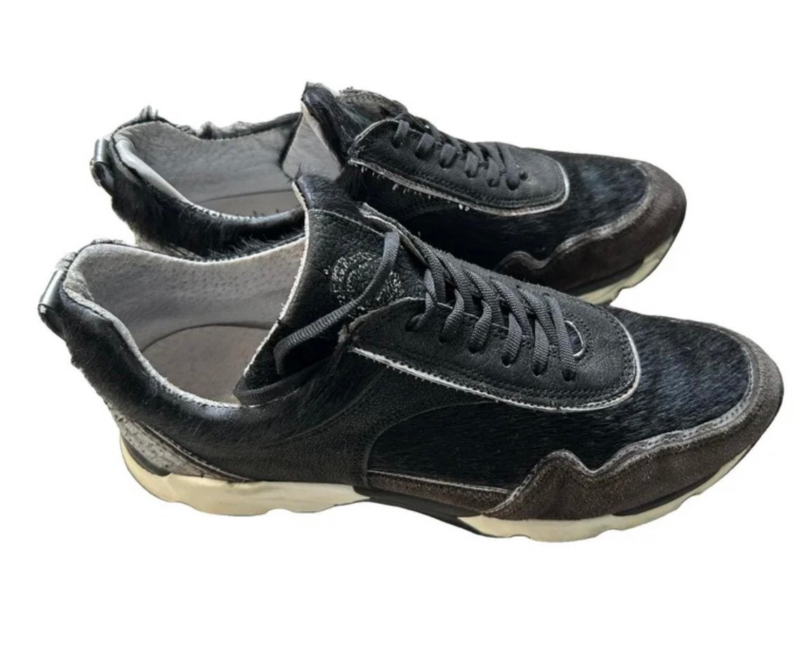 Scapa, zwart leren sneakers, maat 40, Zwart, Ophalen of Verzenden, Sneakers of Gympen, Zo goed als nieuw