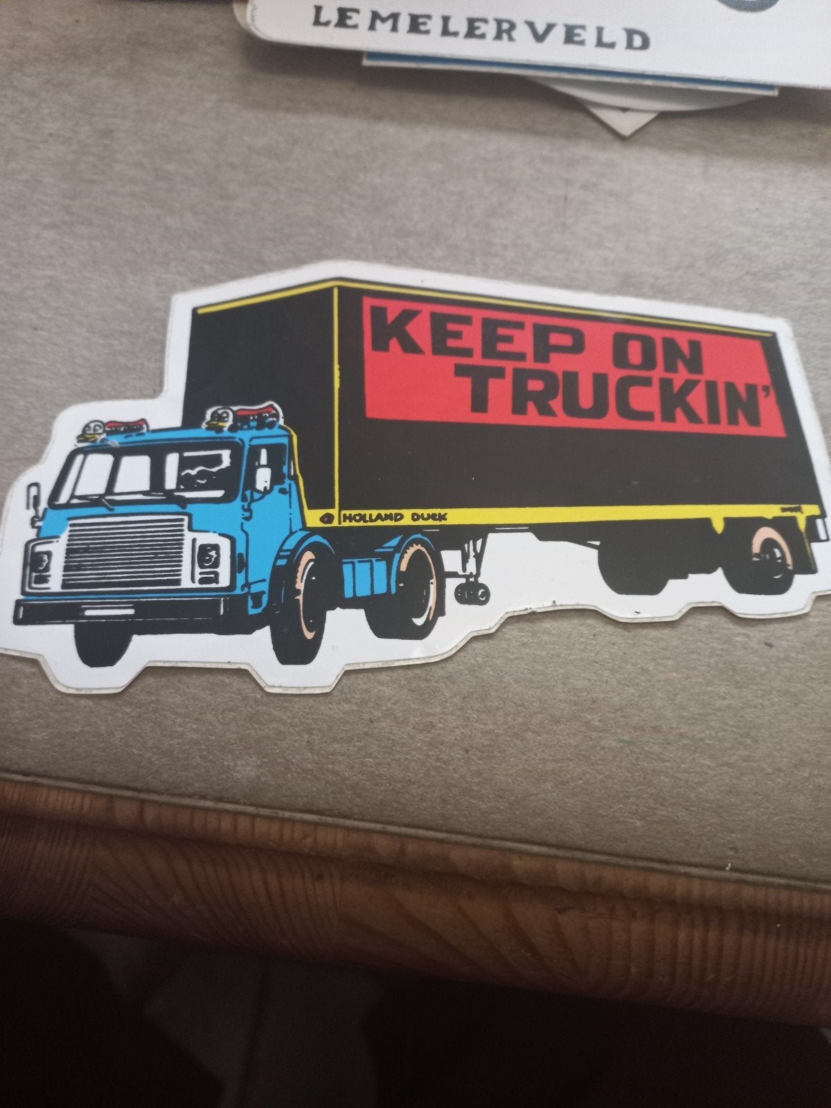 Vintage 'Keep on Truckin'' sticker - Holland Duck, Ophalen of Verzenden