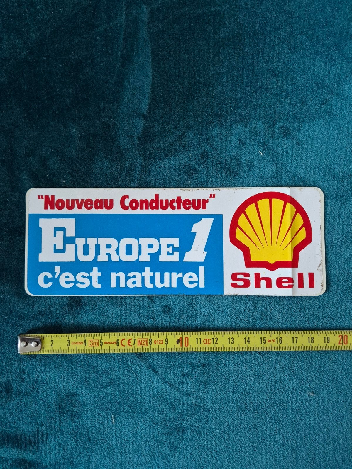 Sticker Shell Nouveau Conducteur Europe 1 c'est naturel, Ophalen of Verzenden, Zo goed als nieuw