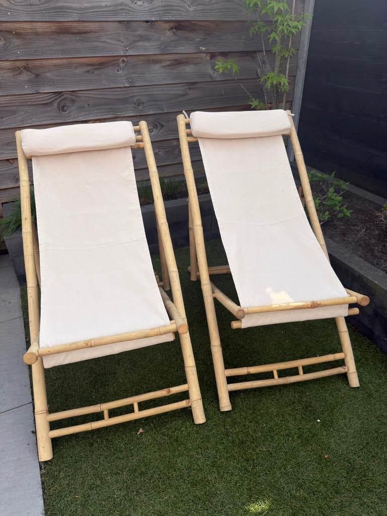 Hele leuke rotan ligbedden, Tuin en Terras, Ligbedden, Ophalen, Zo goed als nieuw, Rotan