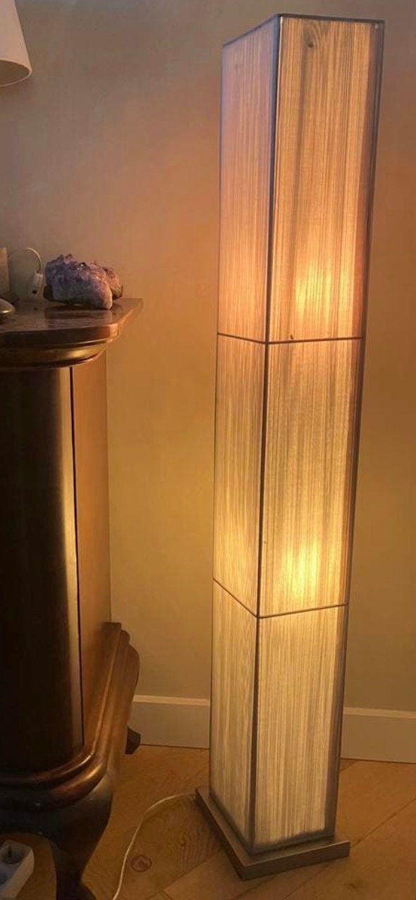 Design Vloerlamp warme sfeerlamp lichttoren light tower x2st, Ophalen of Verzenden, Zo goed als nieuw, 150 tot 200 cm