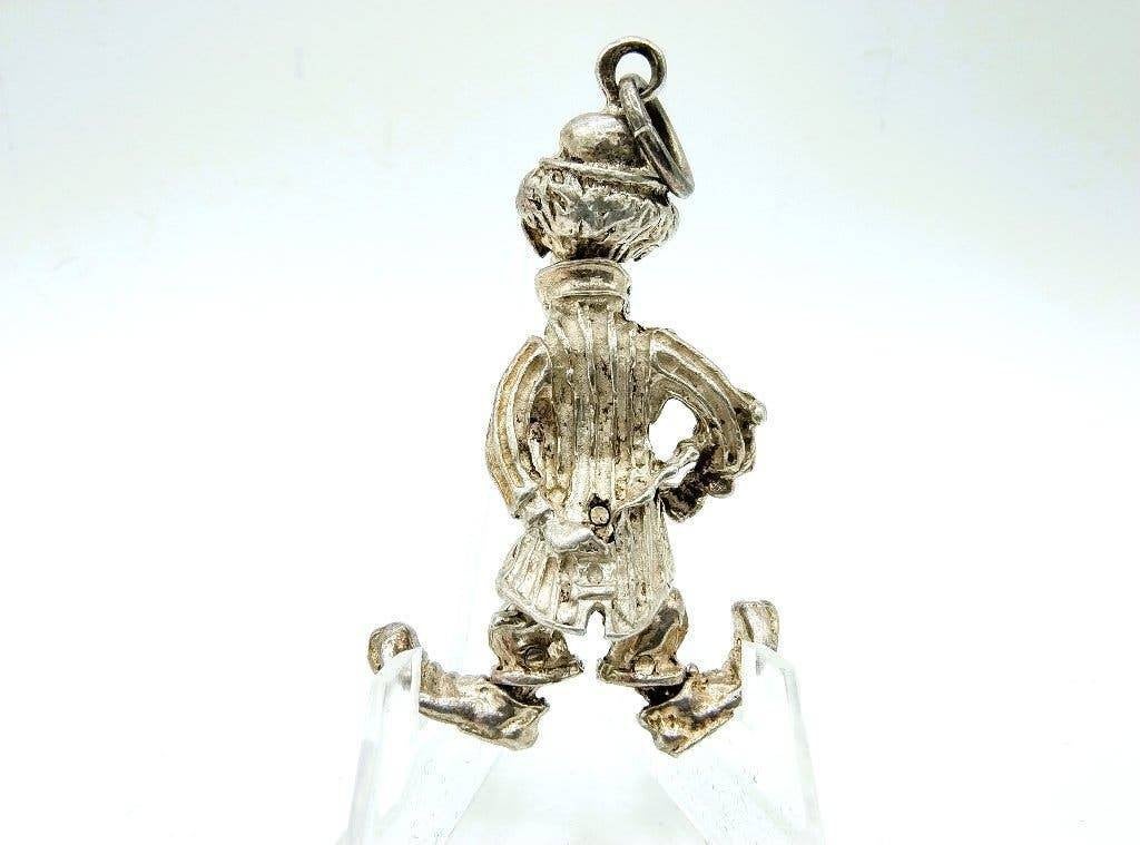 Zware vintage zilveren clown hanger, 27g (!!), Info@zilverwebsite.nl, Verzenden, Zo goed als nieuw, Zilverwebsite.nl