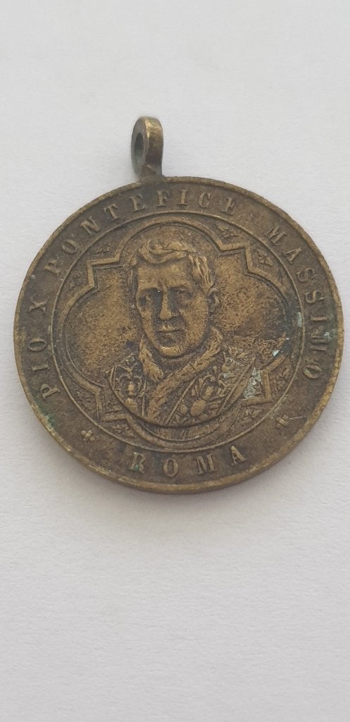 3311 hanger uit 1854 roma pio x pontifence massimo / maria, Verzenden, Overige materialen