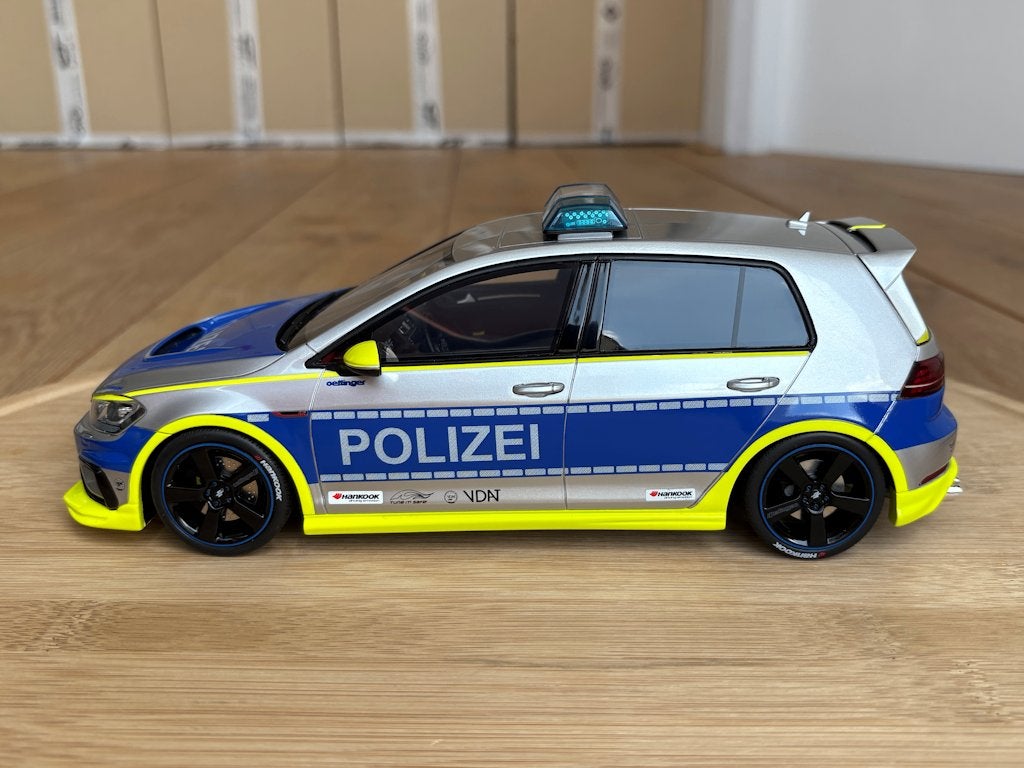 Volkswagen Golf 7.5 R Polizei 1:18 OttO Mobile OT1117 VW ovp, Ophalen of Verzenden, Nieuw, Auto, OttOMobile
