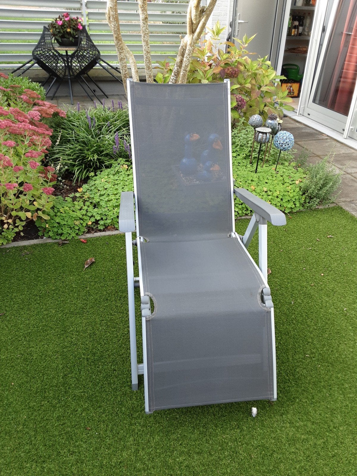 2 tuinstoelen voor de prijs van 1!, Ophalen, Gebruikt, Kunststof, Inklapbaar