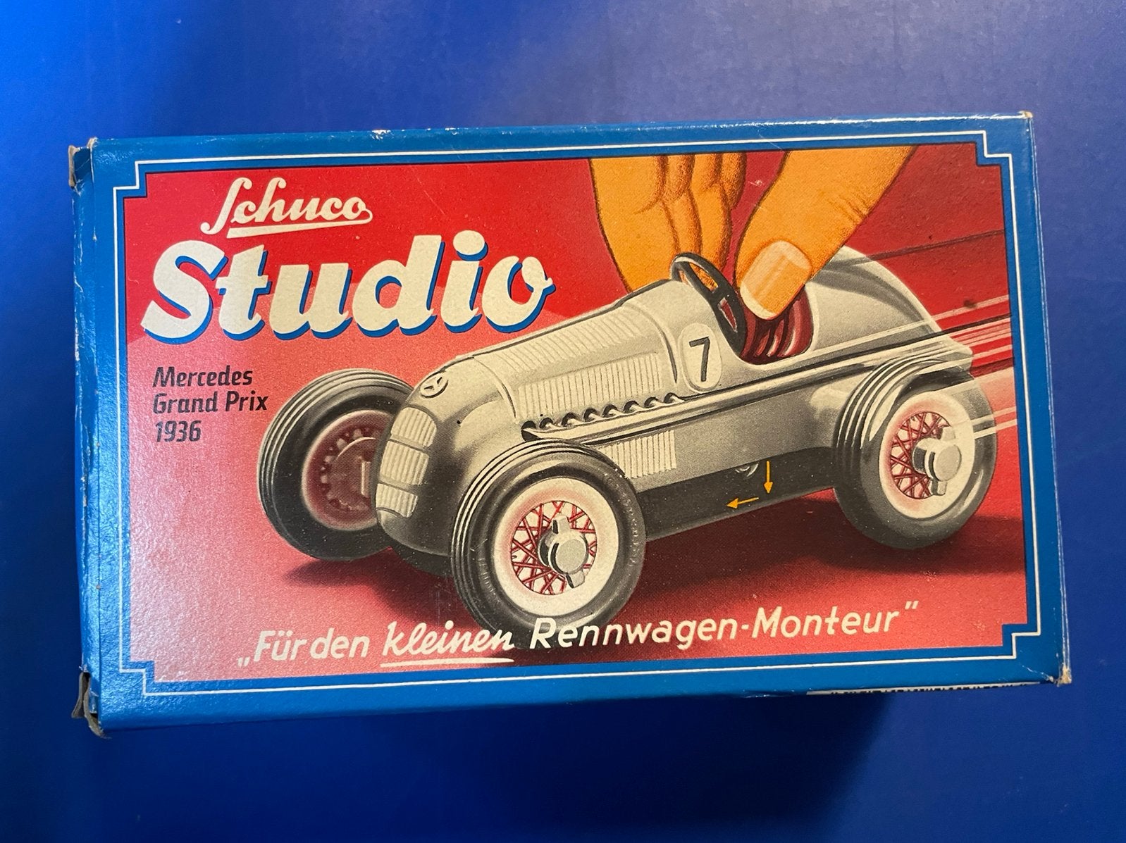 Schuco Mercedes metalen pullback racewagen Studio compleet, Verzenden