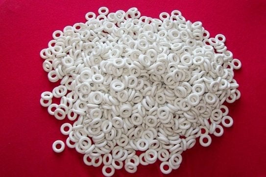 Bandjes Dinky Toys 15mm wit glad, Verzenden, Nieuw, Auto, Dinky Toys