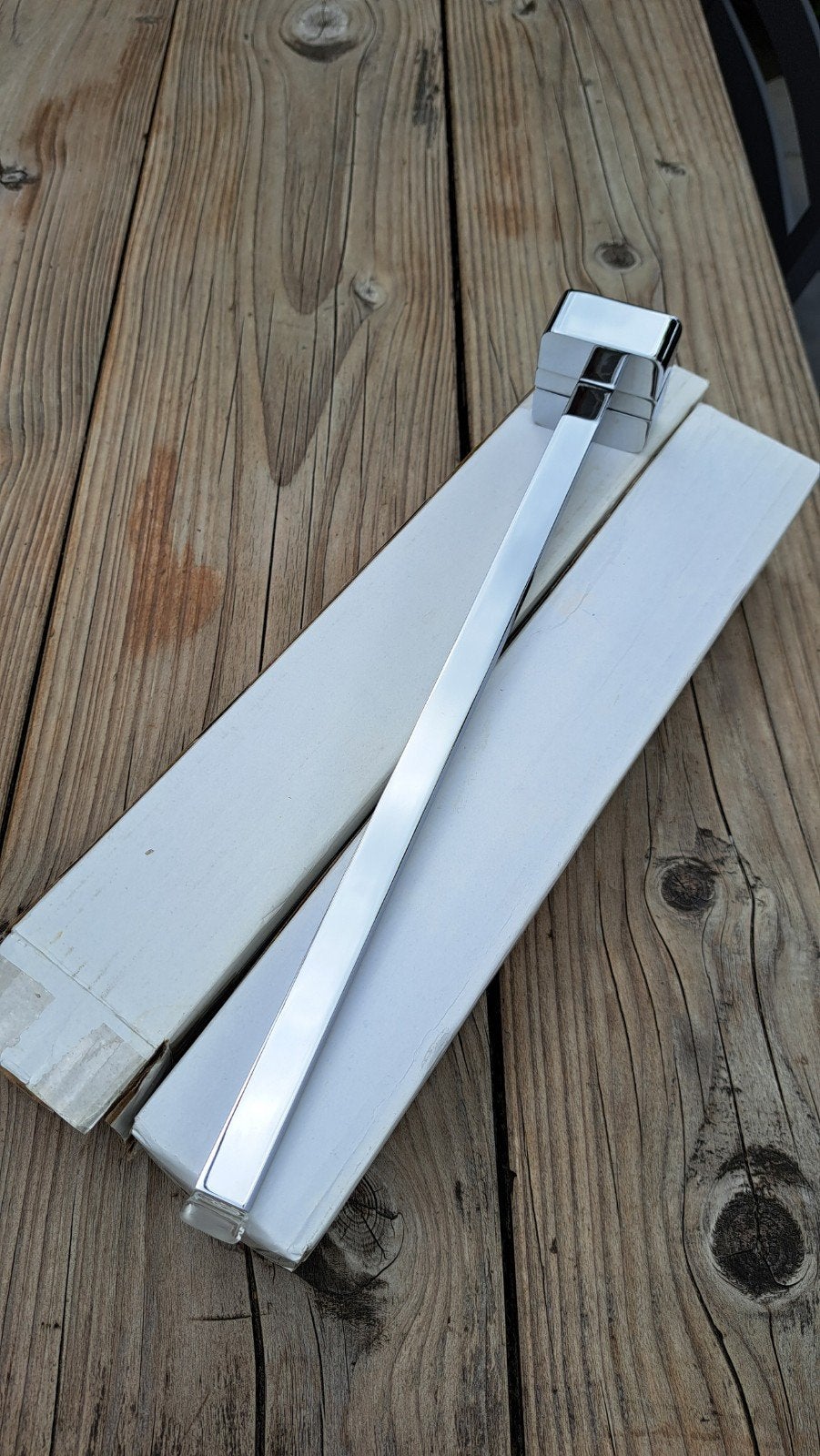 Sphinx Handdoekhouder 32,5cm Chroom 2 stuks - Nieuw in doos, Verzenden, Nieuw, Overige kleuren, Handdoekenrek