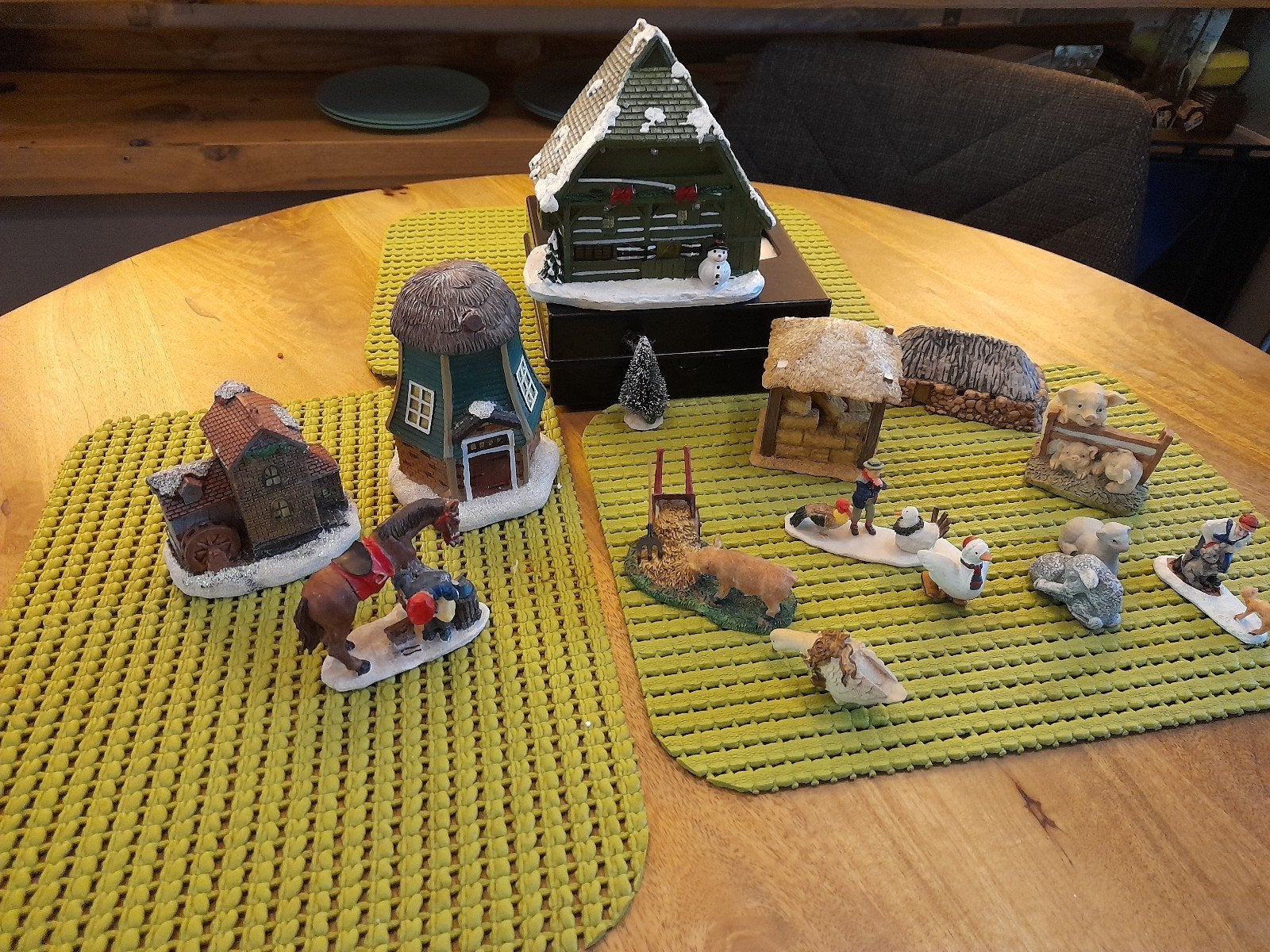 kerst boerderij tafereel, Diversen, Ophalen, Gebruikt