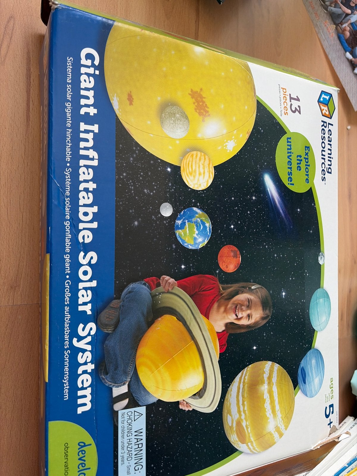 Opblaasbaar Zonnestelsel - Learning Resources (zon lek), Ophalen of Verzenden, Gebruikt, Overige typen