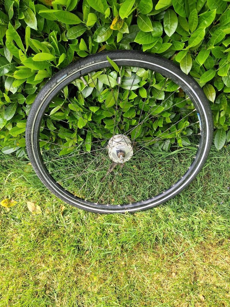 voorwiel 28 inch, Fietsen en Brommers, Fietsonderdelen, Gebruikt, SHIMANO, Aluminium, Ophalen