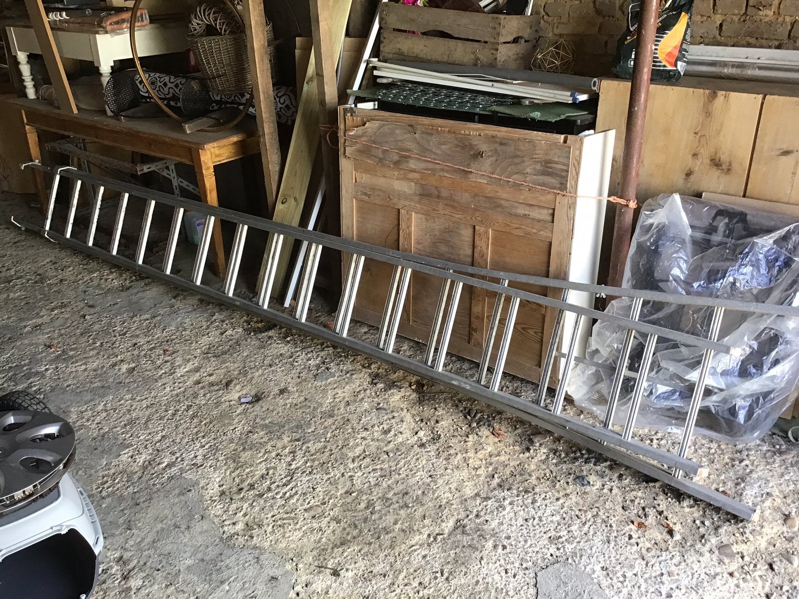 T. K. Ladder, Ophalen, Gebruikt, Ladder, 4 meter of meer