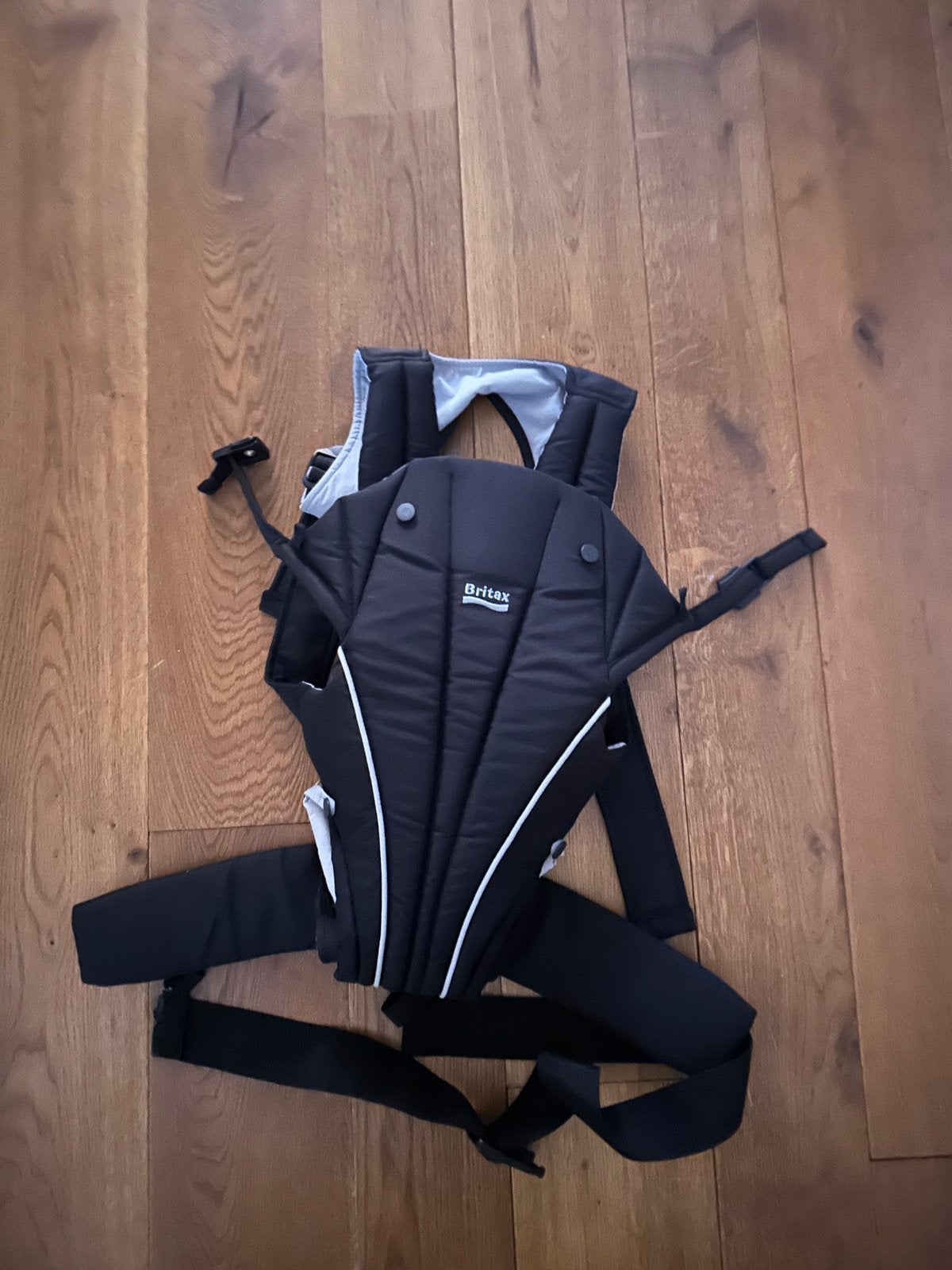 Britax kinderdrager zwart/grijs, Buik of Rug, Zo goed als nieuw, Draagzak, Ophalen