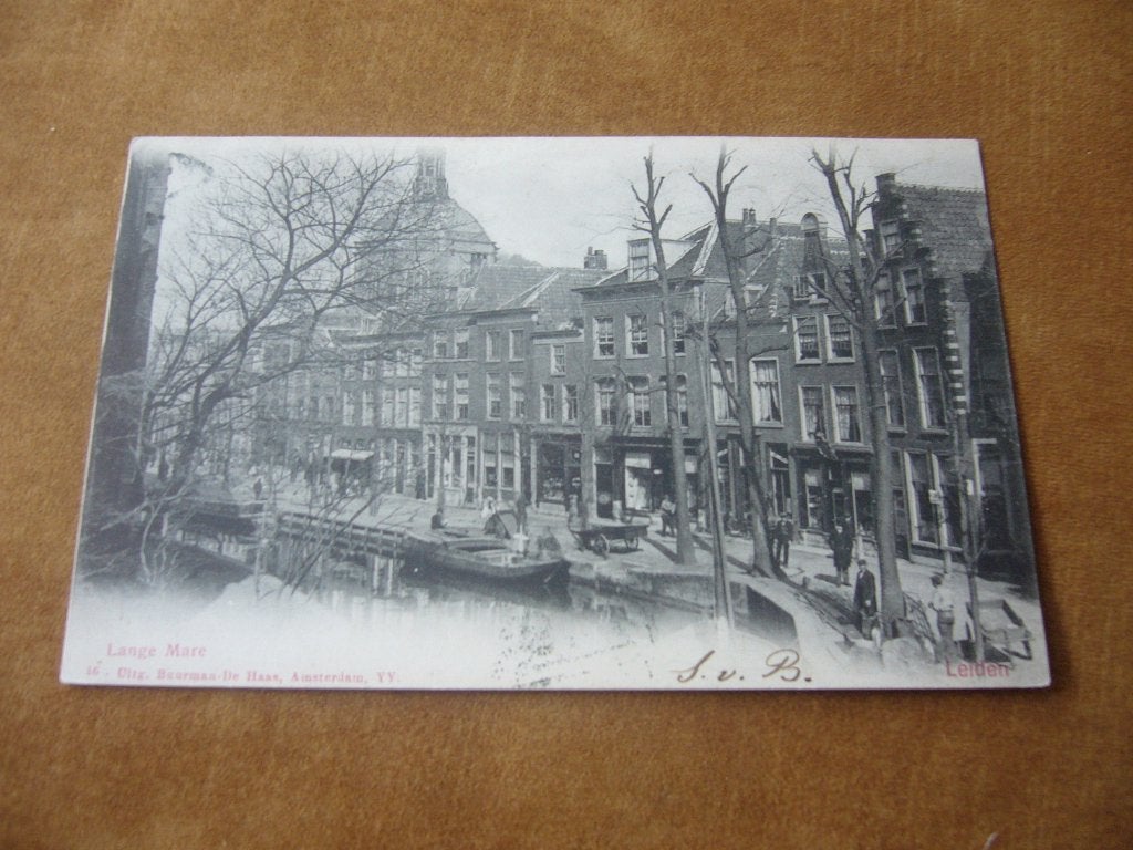 LEIDEN  =  LANGE MARE BRIEFKAART  1902, Ophalen of Verzenden, Voor 1920, Gelopen, Zuid-Holland