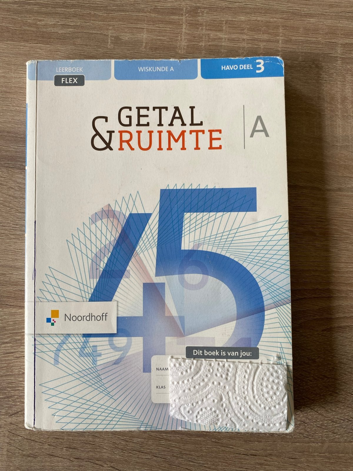 Getal & Ruimte Wiskunde A deel 3 HAVO 12e editie 2021, Boeken, Schoolboeken, Ophalen of Verzenden, Gelezen, HAVO, Wiskunde A