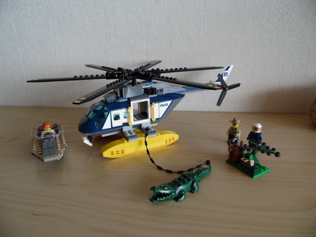 Lego City 60067 Moeras Politie Helikopter achtervolging, Compleet, City, Lego, Ophalen of Verzenden