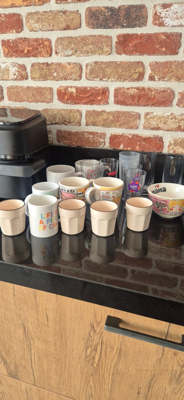 Diversen kopjes glazen en bekers, Gebruikt, Ophalen of Verzenden, Glas, Overige stijlen