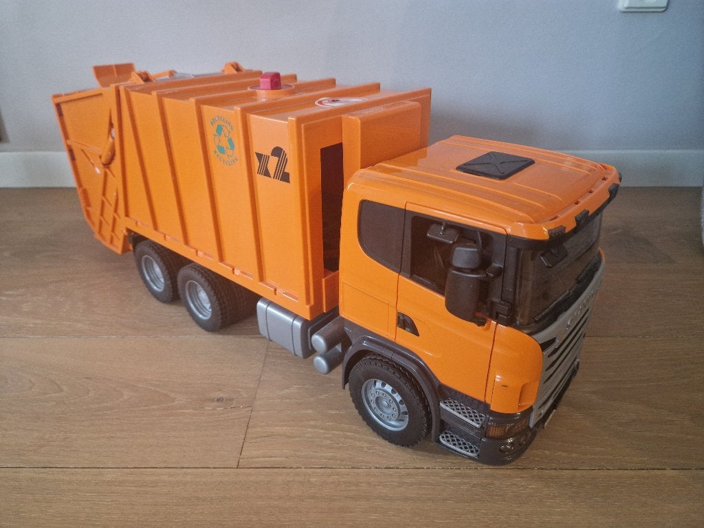 Vuilniswagen speelgoed, Ophalen, Gebruikt