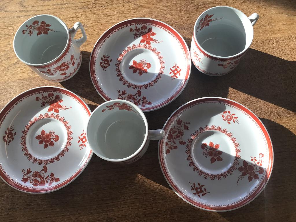 Antiek servies, “Spode Gloucester red by Spode”, Ophalen of Verzenden